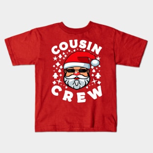 Cousin Crew Christmas Santa Claus Kids T-Shirt